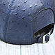 Baseball cap made of genuine ostrich leather in blue. Baseball caps. SHOES&BAGS. My Livemaster. Фото №4