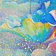 Order The picture with the Lotus 'Birth of Light' oil on canvas. Multicolor Gallery. Livemaster. . Pictures Фото №3
