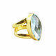 Topaz Ring, Large Topaz ring, Blue Topaz ring, Rings, Moscow,  Фото №1