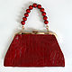 Bag with clasp: Red leather crocodile bag. Clasp Bag. Inessa Tche. My Livemaster. Фото №6