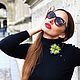 Стильная авторская брошь Fashion Diva, Брошь-булавка, Москва,  Фото №1