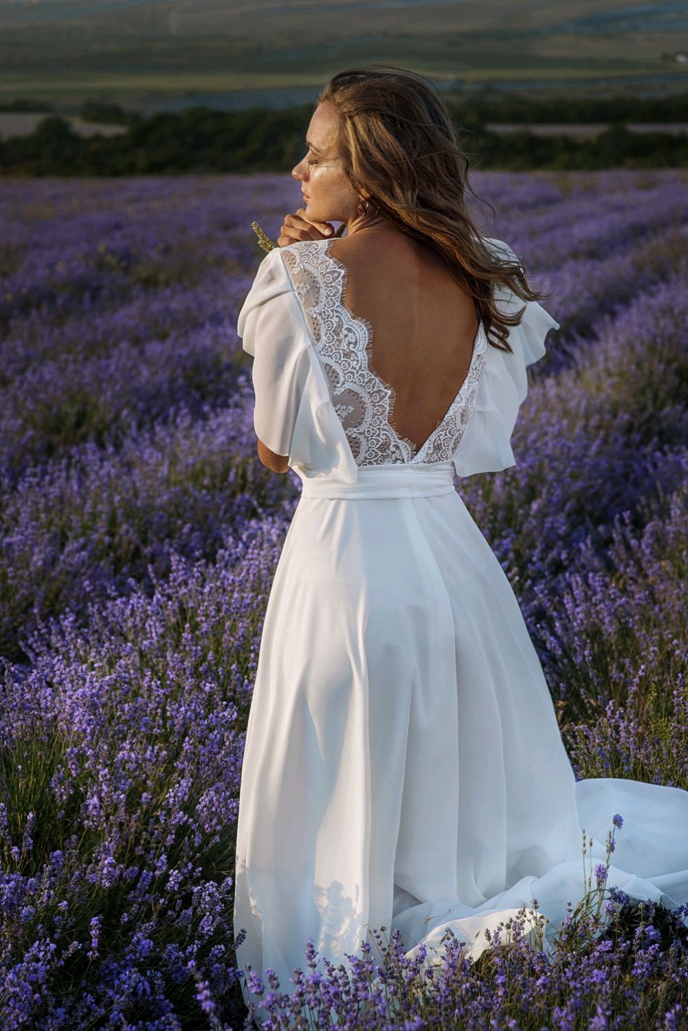 Легкое воздушное свадебное платье