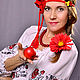 Order dresses: Tunic dress in the Ukrainian style 'Rose'. Славяночка-вышиваночка (oksanetta). Livemaster. . Dresses Фото №3
