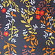 Vintage brown fabric with small flowers, Fabric, Voronezh,  Фото №1