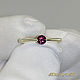 Ring 'Light style' gold 585 (yellow), rhodolite. VIDEO. Rings. MaksimJewelryStudio. Online shopping on My Livemaster.  Фото №2
