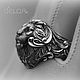  Lion ring Baroque style, Кольцо-печатка, Тольятти,  Фото №1