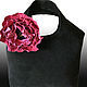 Bag and brooch (2 in 1). 'Pink poppy', Classic Bag, Novosibirsk,  Фото №1