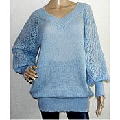 Одежда handmade. Livemaster - original item Tunic knitted from kid mohair. Handmade.