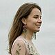 Серьги-грозди "Хрустальная весна". Серьги классические. Irish-flo украшения с цветами. Ярмарка Мастеров.  Фото №12