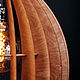 Деревянный светильник Купол махагон, подвесная деревянная люстра. Потолочные и подвесные светильники. Деревянные светильники Woodshire (woodshire). Ярмарка Мастеров.  Фото №5