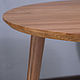  Круглый кухонный стол из дуба на точёных ножках. Столы. WFN Furniture - Столы на заказ. Ярмарка Мастеров.  Фото №6