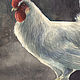 Copy of The picture with the rooster, the rooster, new year 2017, watercolor p. Pictures. Watercolors of Plovetskay Tatiana. Online shopping on My Livemaster.  Фото №2