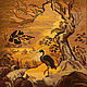  Гобелен цапли, авторский пейзаж ручной работы, Гобелен, Златоуст,  Фото №1