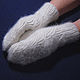 Women's knitted mittens Snowfall, Mittens, Klin,  Фото №1
