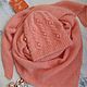 Bactus set and Winter hat, coral/peach. Headwear Sets. Makushka_knits™. Online shopping on My Livemaster.  Фото №2