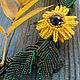 Order Necklace 'Sunflower'. IrinaSkripkaMBeads. Livemaster. . Necklace Фото №3