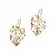 Large leaf earrings 'Leaves' gold-plated earrings without stones. Earrings. Irina Moro. My Livemaster. Фото №4