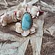 Заказать Кольцо с ларимаром. Karma-jewelry. Ярмарка Мастеров. . Кольца Фото №3