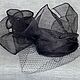  коктейльная шляпка "Темный кофе". Шляпы. EDIS | дизайнерские шляпы Наталии Эдис. Ярмарка Мастеров.  Фото №6