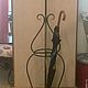 Outdoor wrought iron coat rack with umbrella stand. Hanger. KovkaHome (Jilia). Online shopping on My Livemaster.  Фото №2