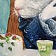 Белый Кролик, Алиса в стране чудес, картина маслом на холсте. Картины. Художница Мария Роева (MyFoxyArt). Ярмарка Мастеров.  Фото №5