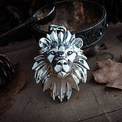 Украшения handmade. Livemaster - original item Large lion pendant. The Medallion Of The Witcher. The Witcher silver silver. Handmade.