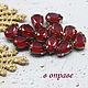 Rhinestones drops 7/10 mm Red lacquer. Rhinestones. agraf. Online shopping on My Livemaster.  Фото №2
