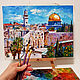 Golden domes of Jerusalem oil painting. Pictures. Vladyart. My Livemaster. Фото №4
