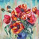 Painting poppies oil on canvas 40/50 'Poppy nectar', Pictures, Murmansk,  Фото №1