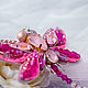 Pink dragonfly brooch, beaded brooch for wedding. Brooches. Soleatoys. Online shopping on My Livemaster.  Фото №2