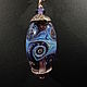 Кулон лэмпворк - Галактика `Веретено` (лэмпворк кулон.lampwork). Тагильцева Наталья