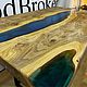 Заказать Стол-река из капового карагача и эпоксидной смолы 130х70 см. WoodBroker. Ярмарка Мастеров. . Столы Фото №3