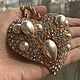 Brooch-pendant 'Heart of gold' Scaasi (Skaasi). Vintage brooches. anna-soloveva-3. My Livemaster. Фото №6
