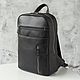 Men's leather backpack 'Marko' (Black). Men\\\'s backpack. DragonBags - Men's accessories. Online shopping on My Livemaster.  Фото №2