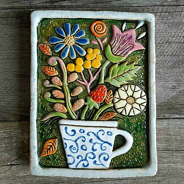 Керамические панно ручной работы CeramicaDecor