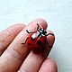 Brooch 'ladybug'. Brooches. ETNOMIR (ethnomir). My Livemaster. Фото №5