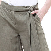 Одежда handmade. Livemaster - original item Linen trousers 
