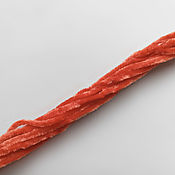 Материалы для творчества handmade. Livemaster - original item Chenille Spain, red color, 3 mm.,1 meter. Handmade.