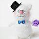 Cat cat toy knitted cats handmade gift kitten, Stuffed Toys, Zhukovsky,  Фото №1