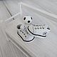 Sneakers for Monster white 26x13mm, Clothes for dolls, Novosibirsk,  Фото №1