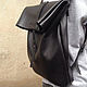 Leather black backpack. Backpacks. MiroS. Online shopping on My Livemaster.  Фото №2