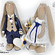 Свадебные зайцы " Eco-Style"  (текстильные игрушки ручной работы), Мягкие игрушки, Тольятти,  Фото №1