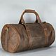 Заказать Кожаная Дорожная сумка Duffle Dark Brown. Manticastore. Ярмарка Мастеров. . Дорожная сумка Фото №3