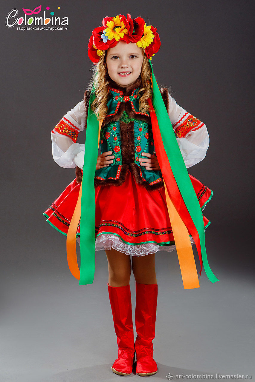 Одежда для девочек - казахский костюм