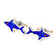 Order CUFFLINKS Shark. Lapis lazuli and coral. Cufflinks handmade. ARIEL - MOSAIC. Livemaster. . Cuff Links Фото №3