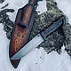 Knife made of Damascus steel 'Fox', Knives, Chrysostom,  Фото №1