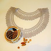 Аксессуары handmade. Livemaster - original item Collar crochet lace No. №56. Handmade.