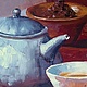 Картина маслом Чаепитие - это искусство. Картина масло, холст. Картины. Счастье есть, и оно здесь!  Живопись. Ярмарка Мастеров.  Фото №4