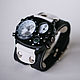 Brutal BW quartz wrist watch on a wide leather bracelet. Watches. MART. Online shopping on My Livemaster.  Фото №2