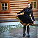 Юбка в русском стиле! Хохлома. Юбки. Ефросинья  'Русский Стиль'. Ярмарка Мастеров.  Фото №4